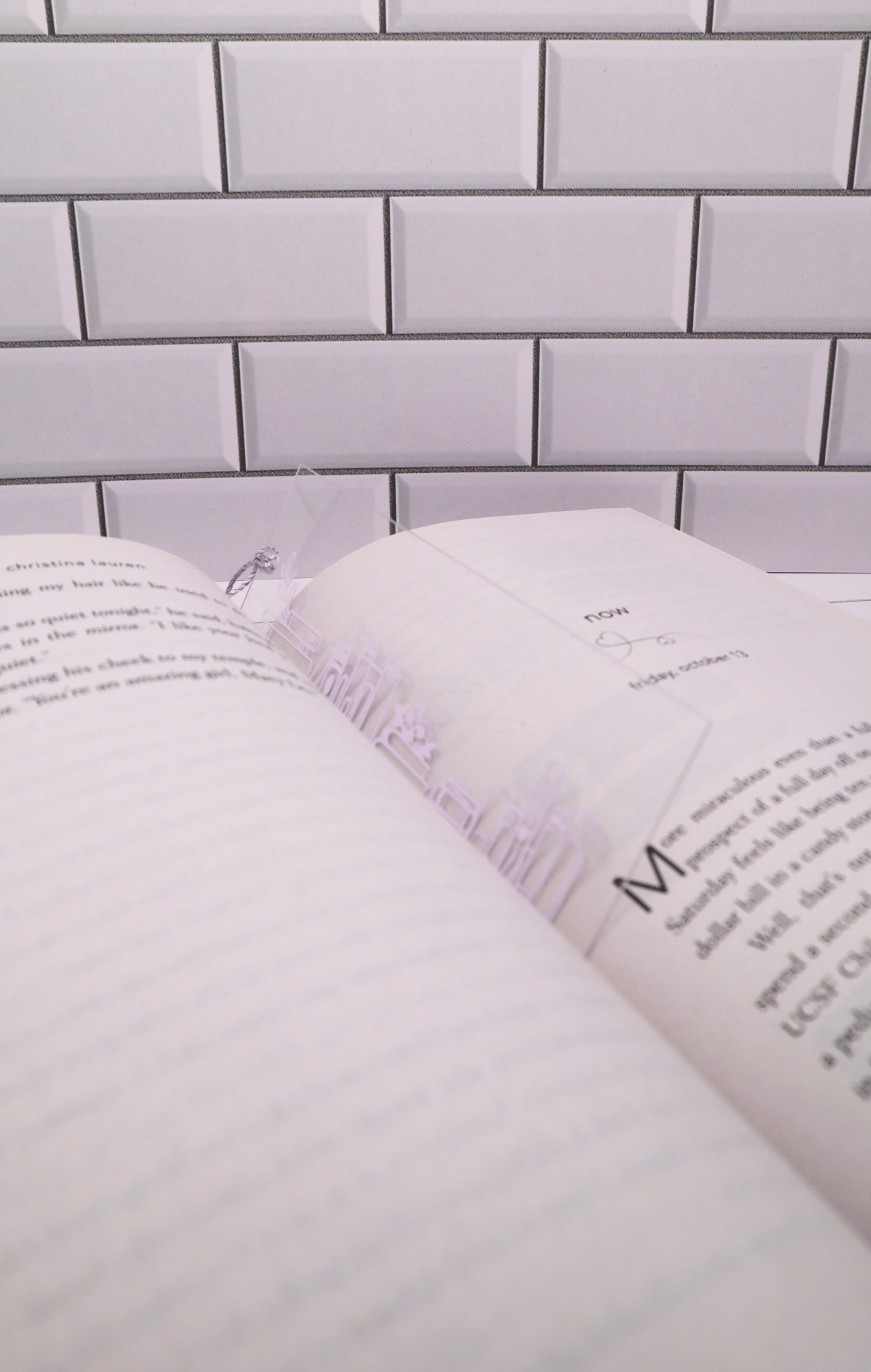 Books Acrylic Bookmark