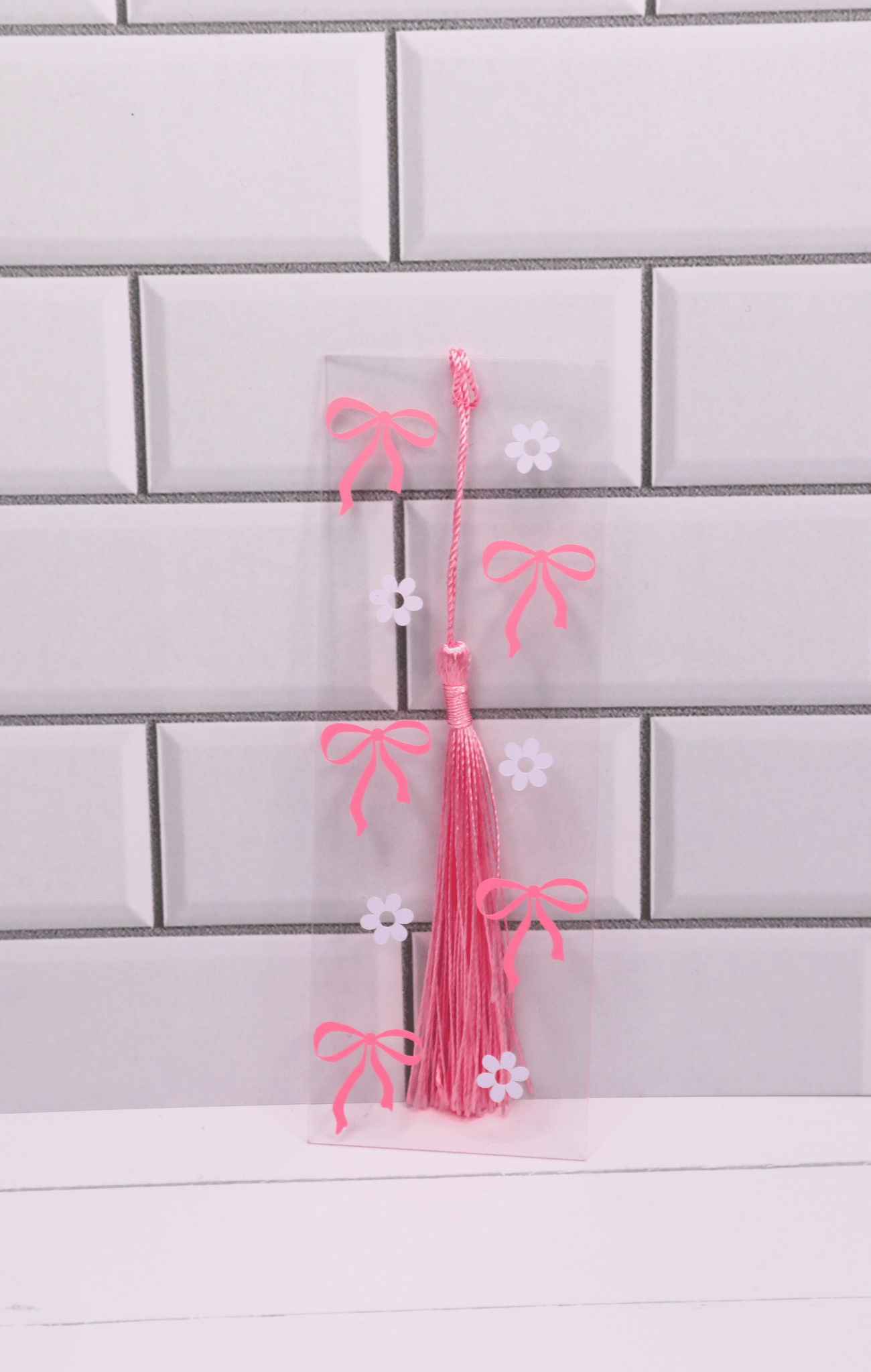 Bows & Flowers Acrylic Bookmark