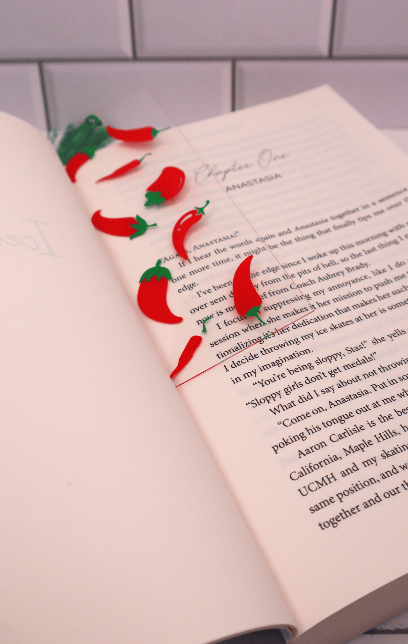 Chilli Acrylic Bookmark