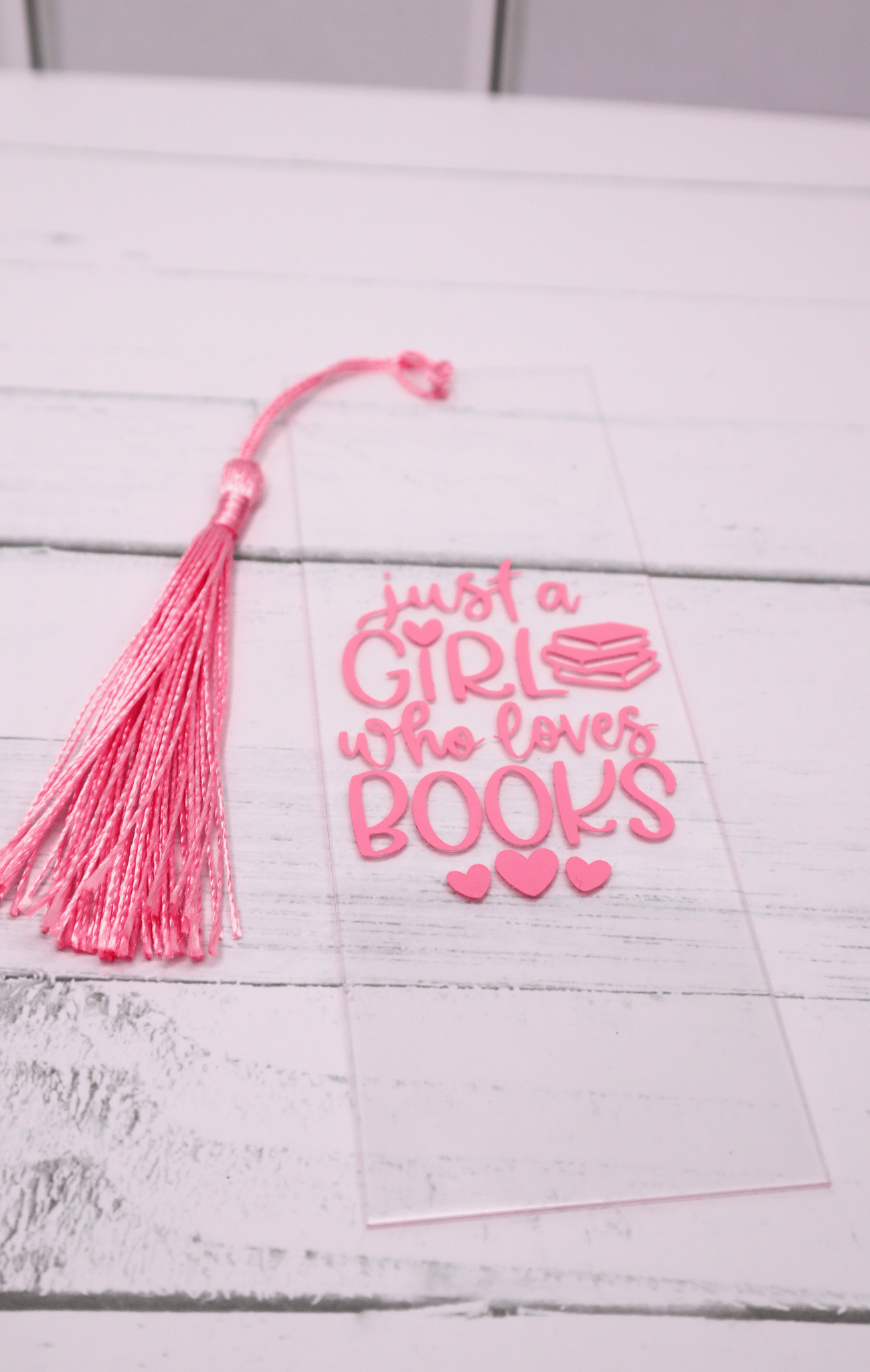 Book Girlie Acrylic Bookmark