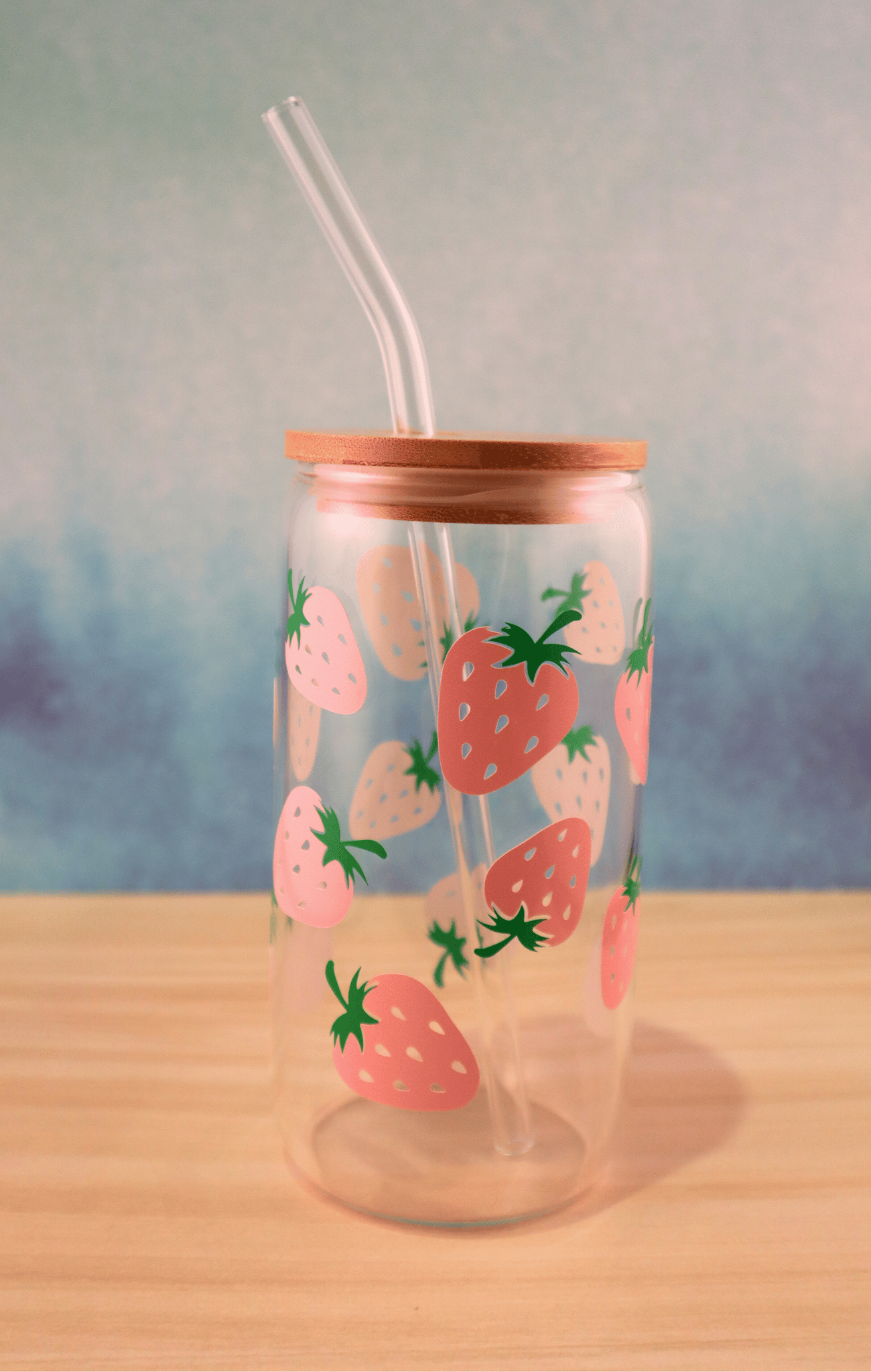 Glass Tumbler Strawberry