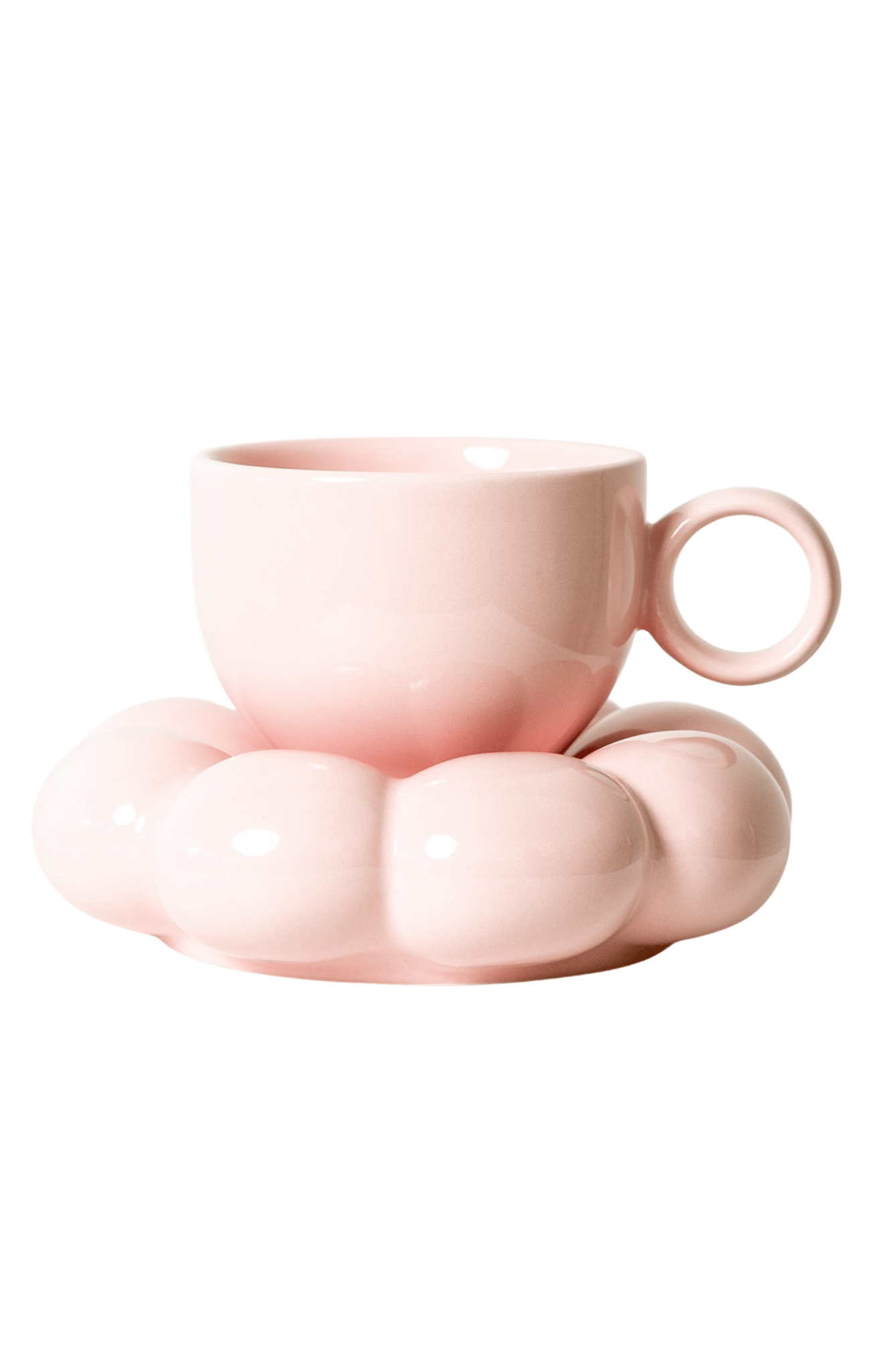 Lottie Mug & Saucer Set Pink
