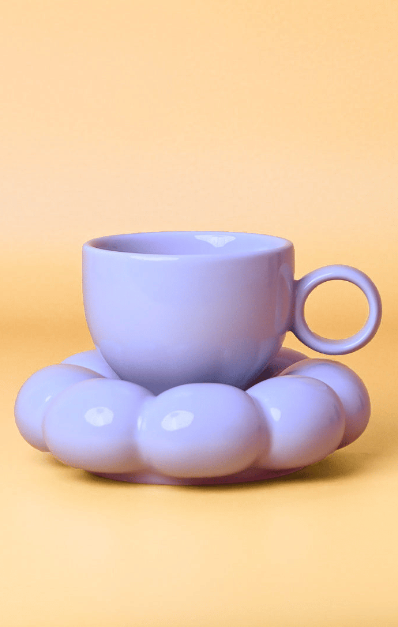 Lottie Mug & Saucer Set Purple