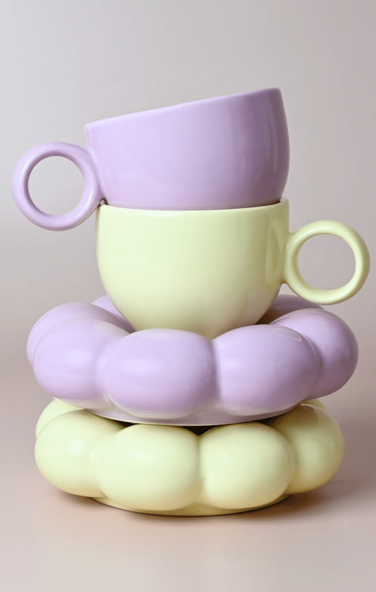 Lottie Mug & Saucer Set Yellow