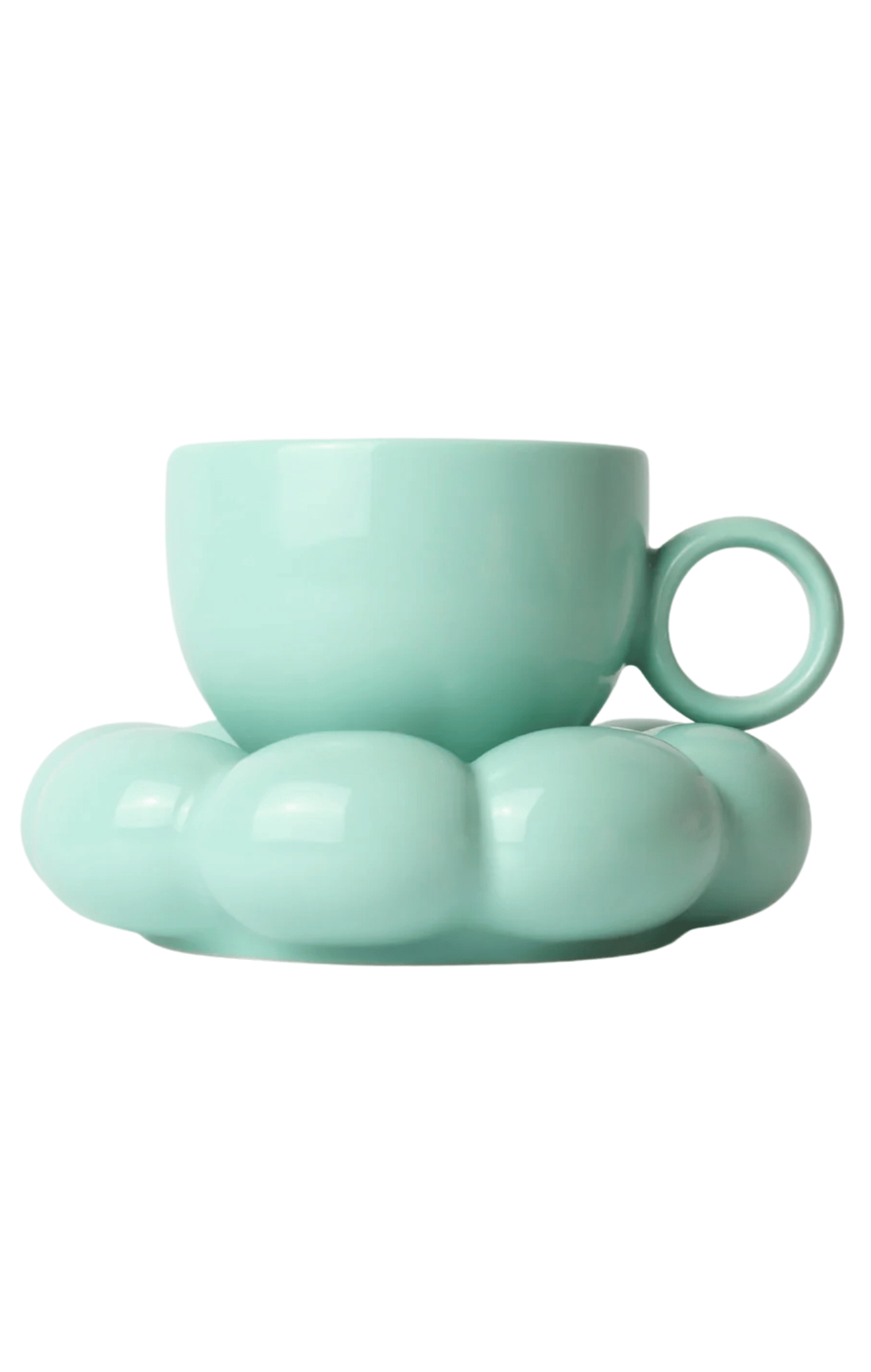 Lottie Mug & Saucer Set Teal
