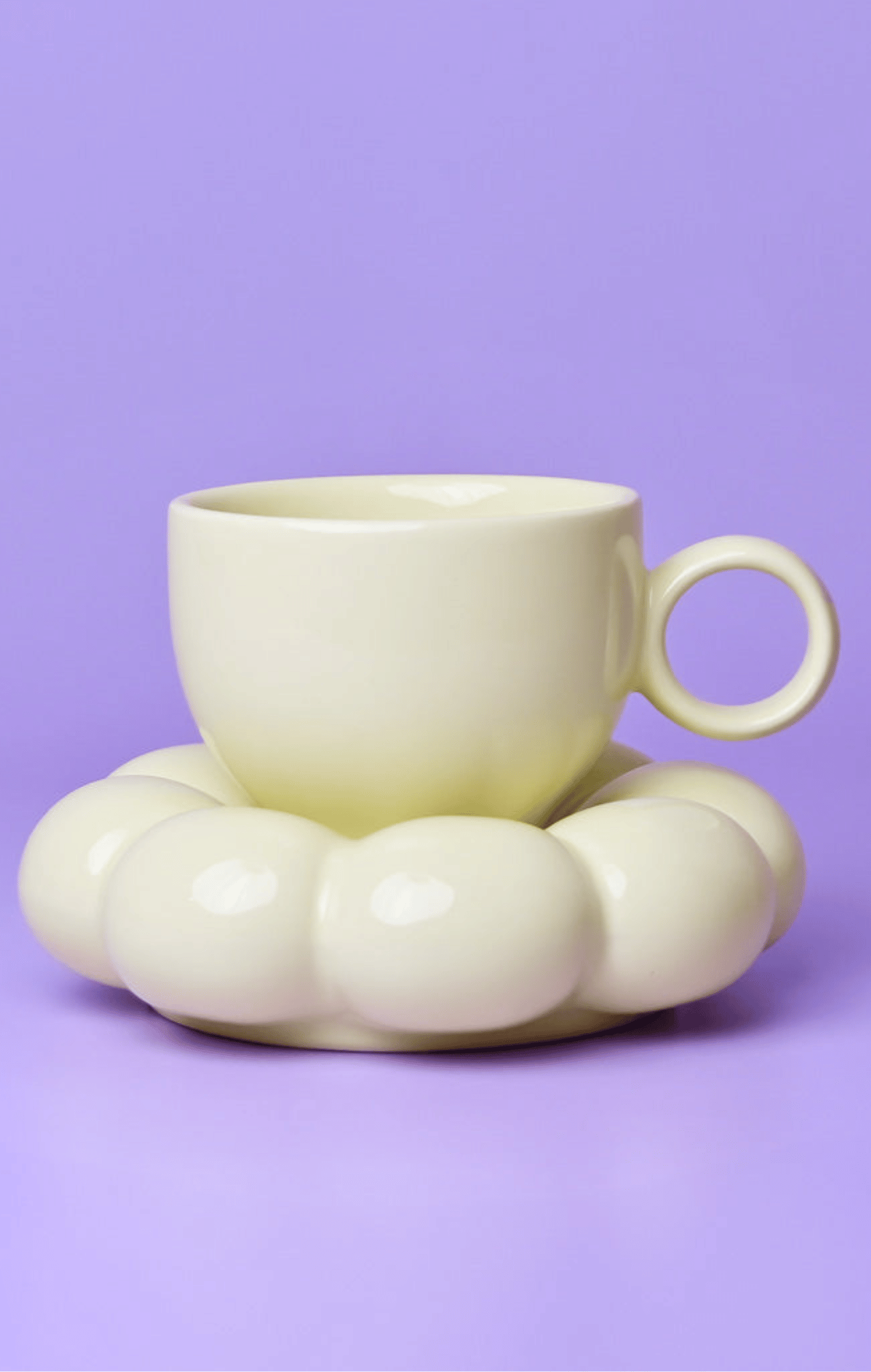Lottie Mug & Saucer Set Yellow