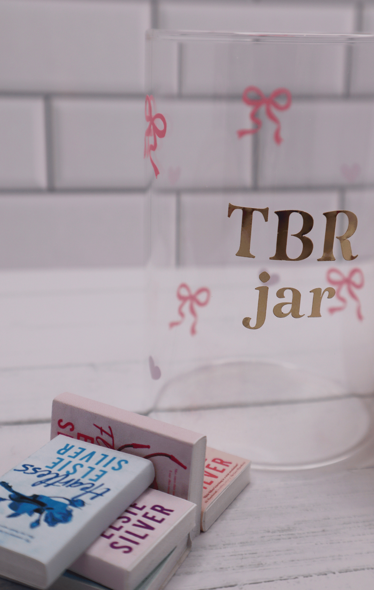 Mini Jar - Pink Bows