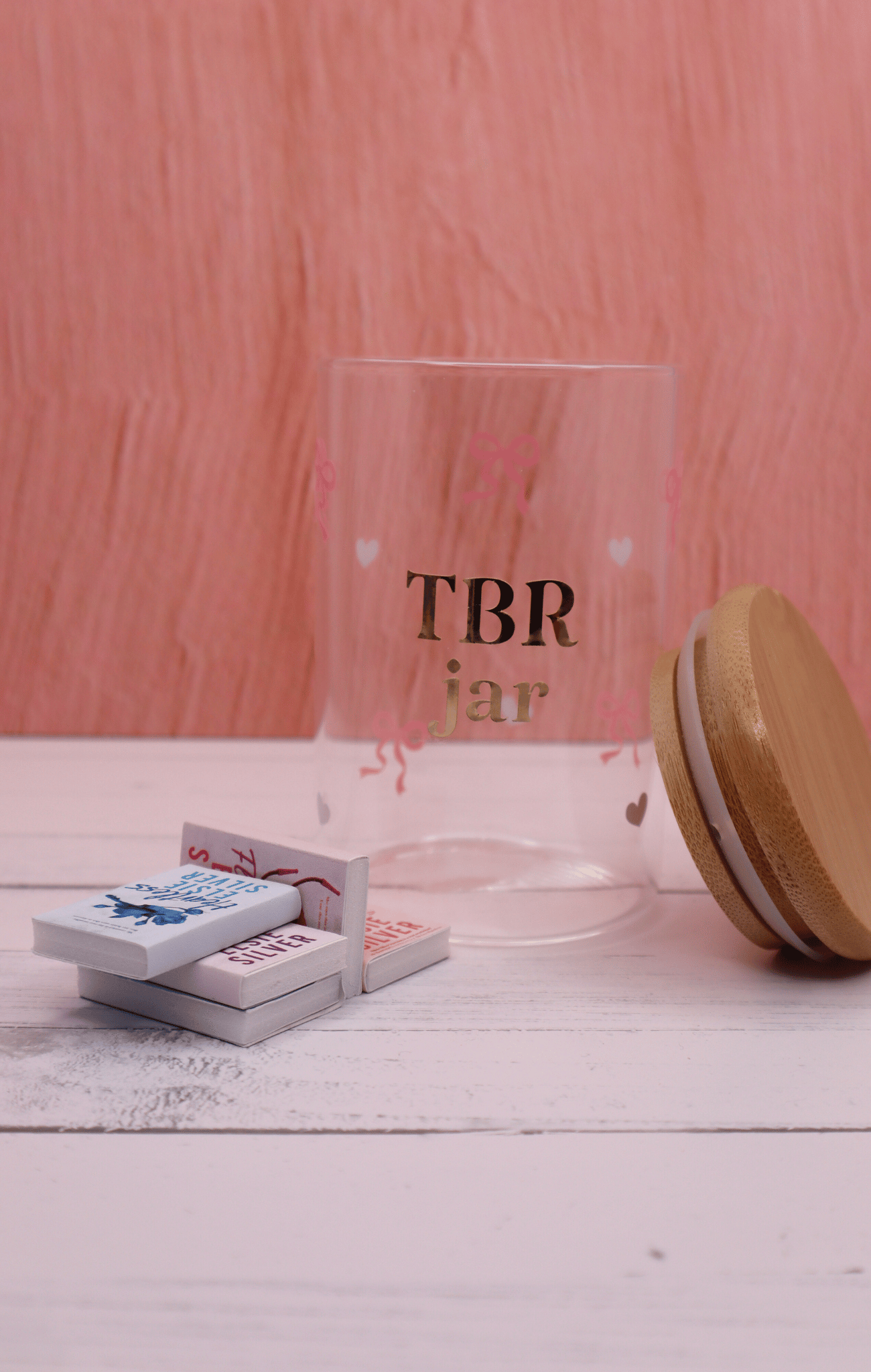 Mini Jar - Pink Bows