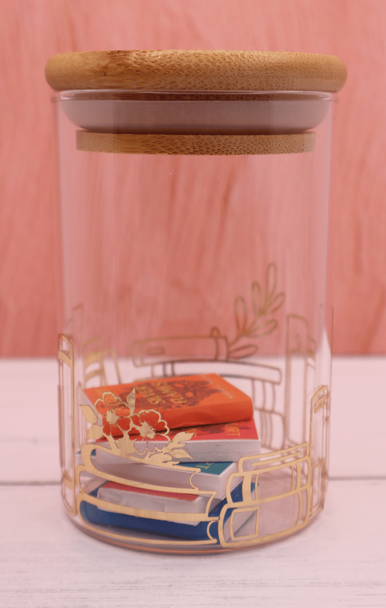 Mini Jar - Gold Foil Book Wrap