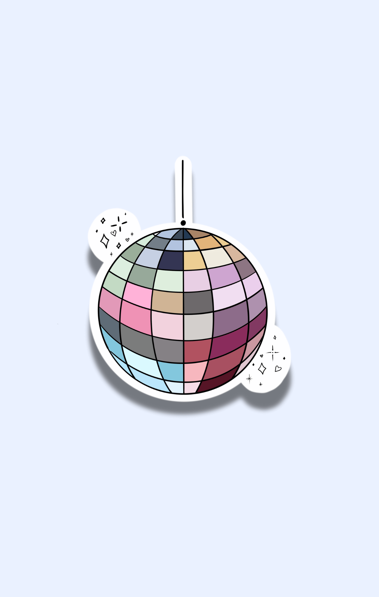 Mirrorball Sticker