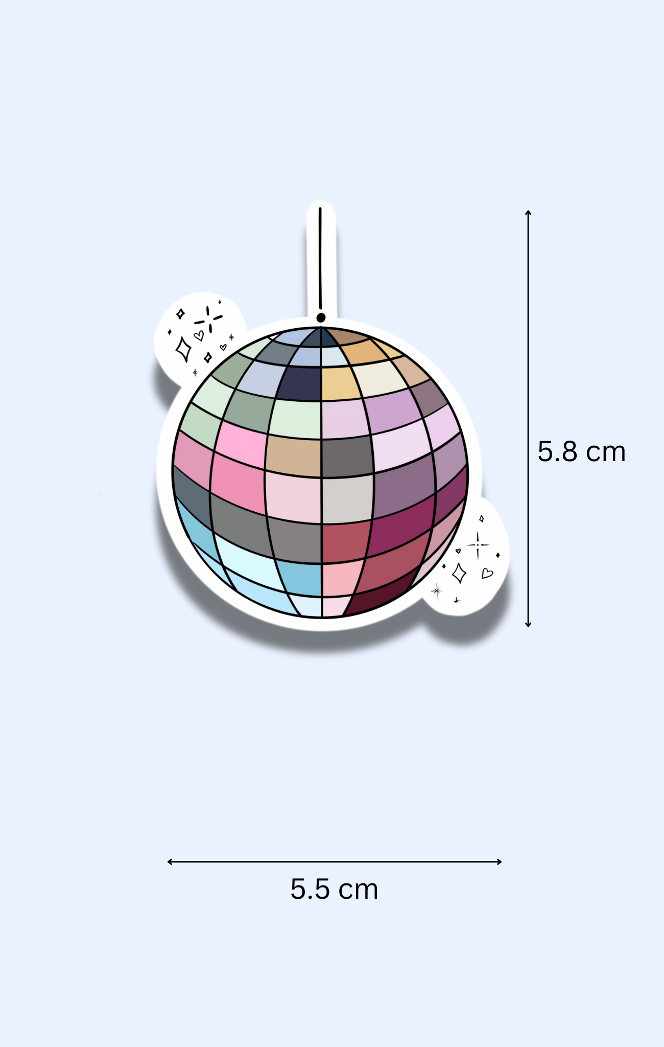 Mirrorball Sticker
