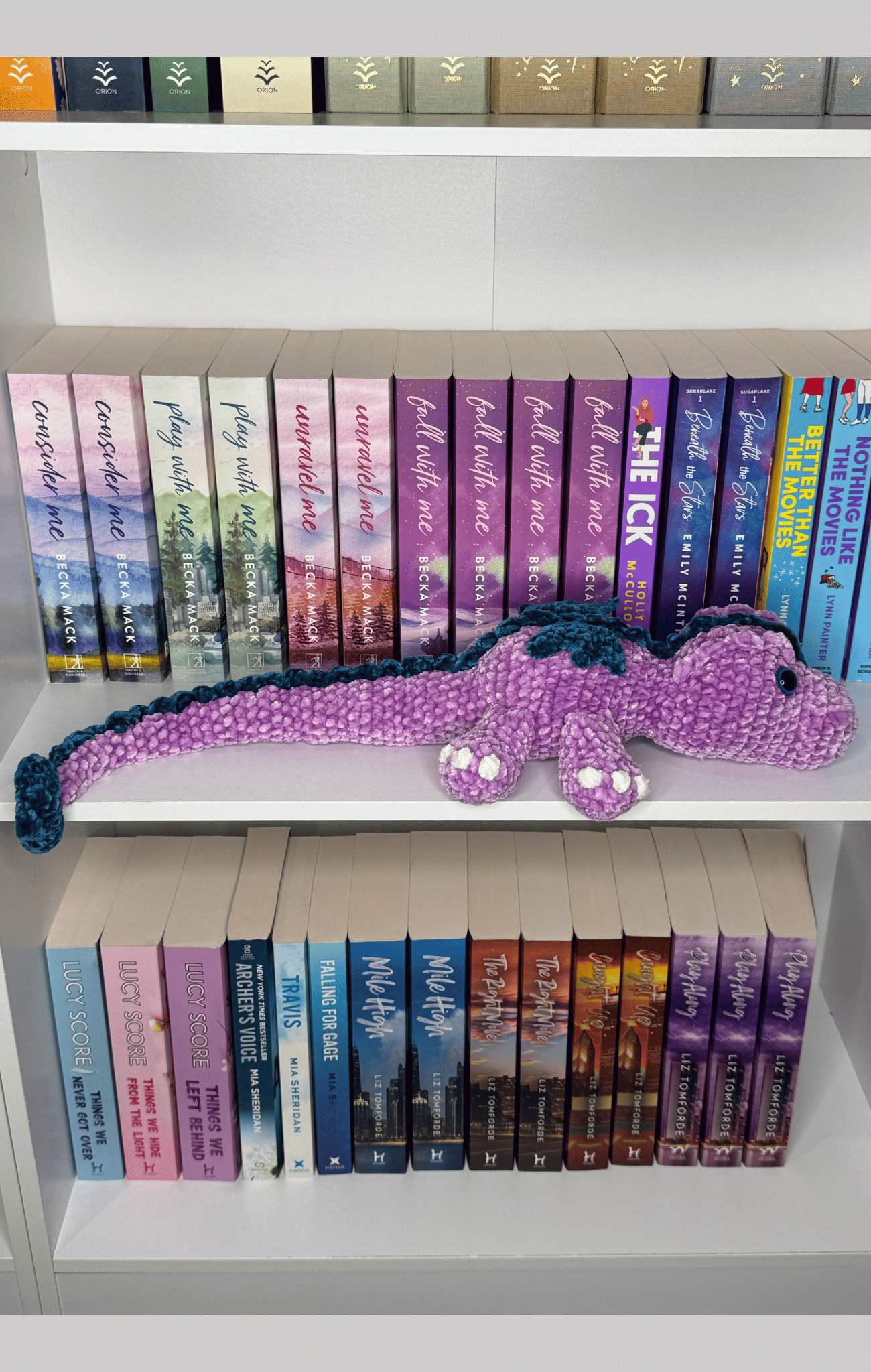 Large Purple Dragon Shelf Buddy