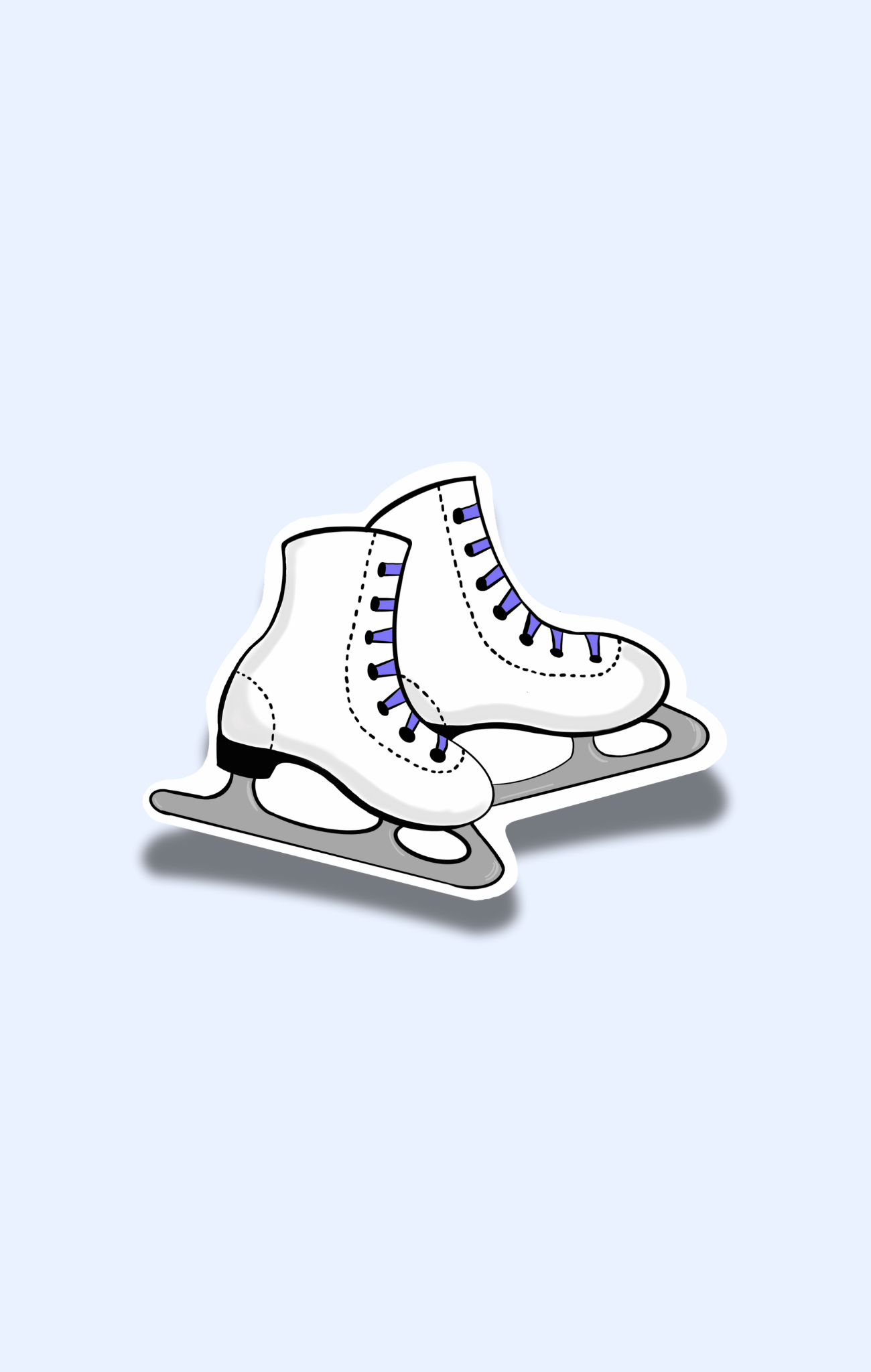 Ice Skates Sticker