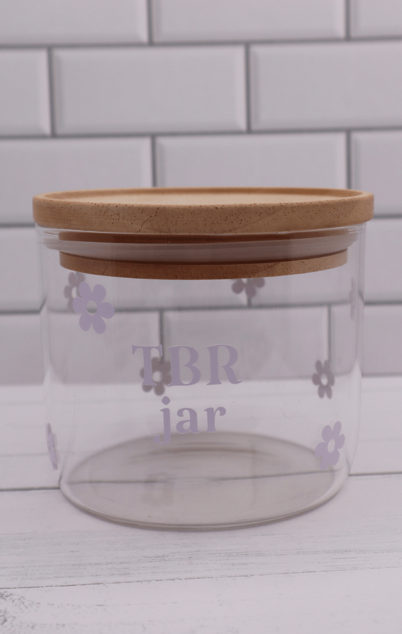 TBR Jar - White Flowers