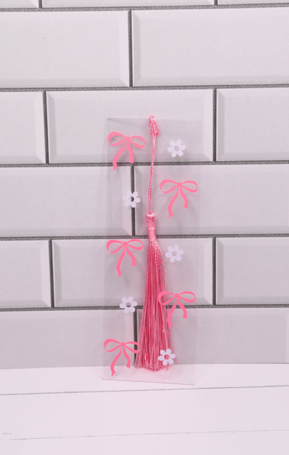Bows & Flowers Acrylic Bookmark