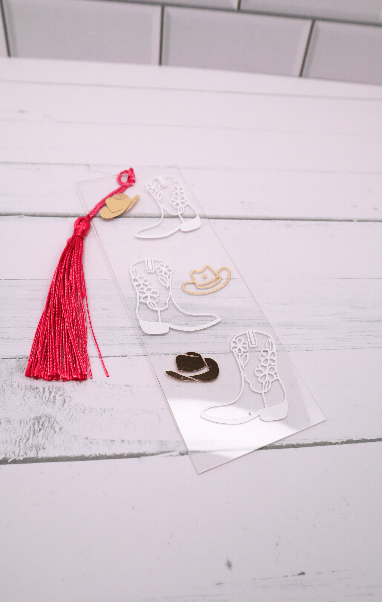 Cowboy Era Acrylic Bookmark