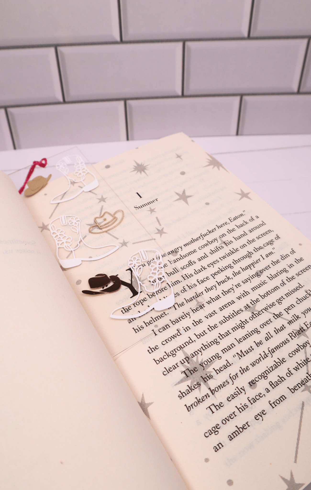 Cowboy Era Acrylic Bookmark