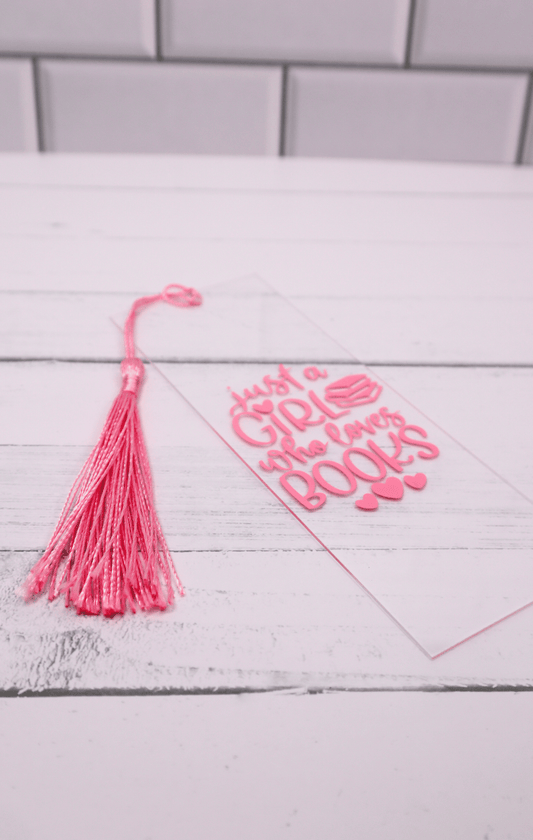 Book Girlie Acrylic Bookmark