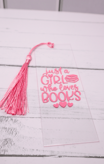 Book Girlie Acrylic Bookmark