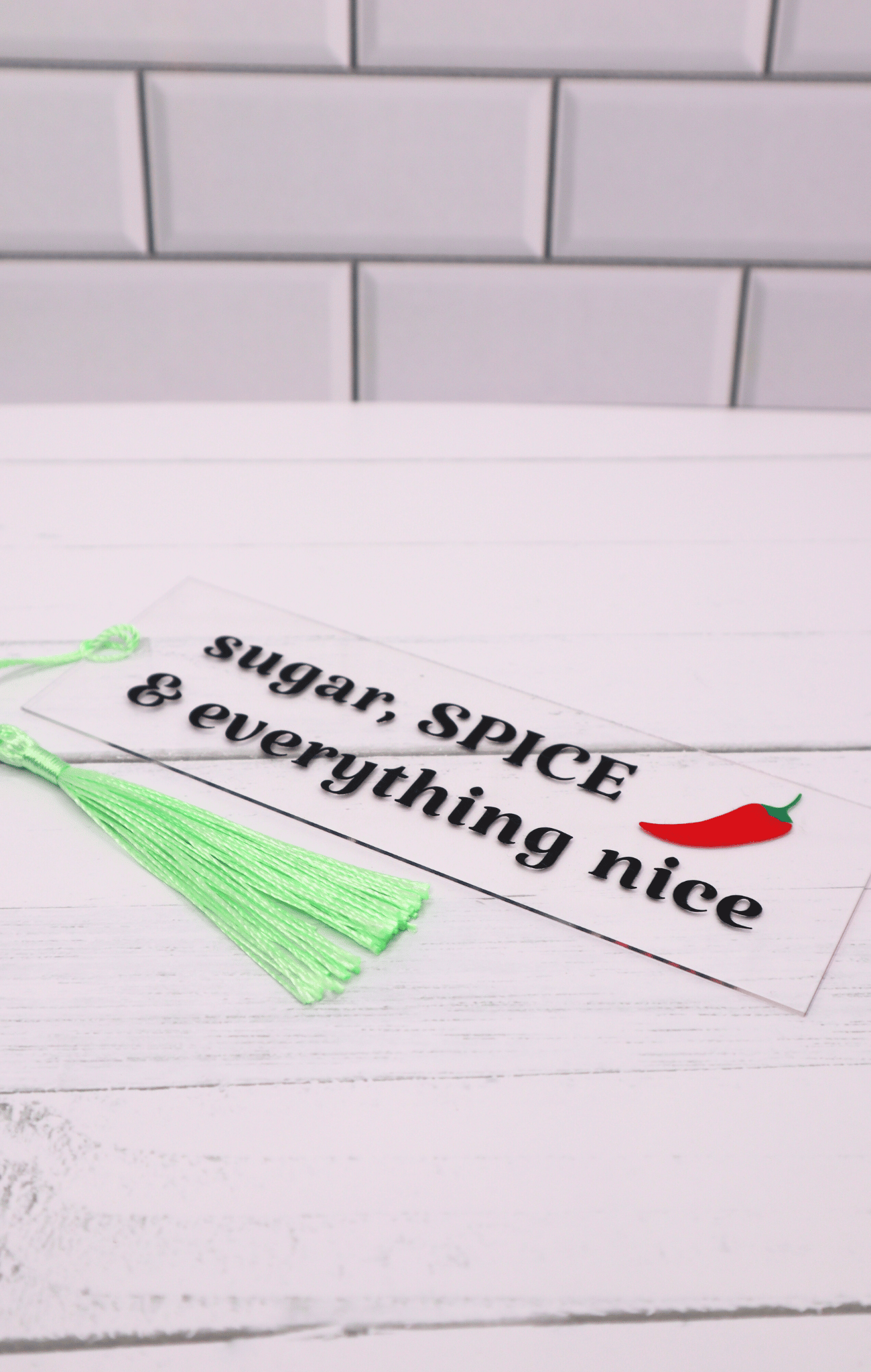 Sugar & Spice Acrylic Bookmark