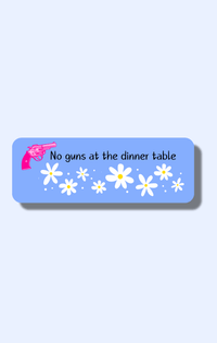 No Guns Daisy Haites Sticker