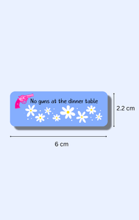No Guns Daisy Haites Sticker