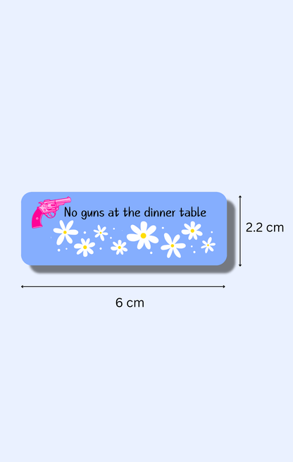 No Guns Daisy Haites Sticker