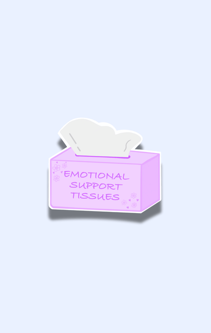 Emotional Support Tissues Sticker