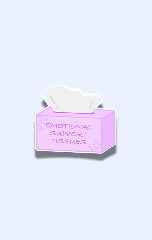 Emotional Support Tissues Sticker