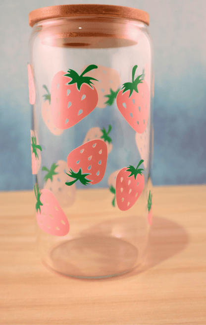 Glass Tumbler Strawberry