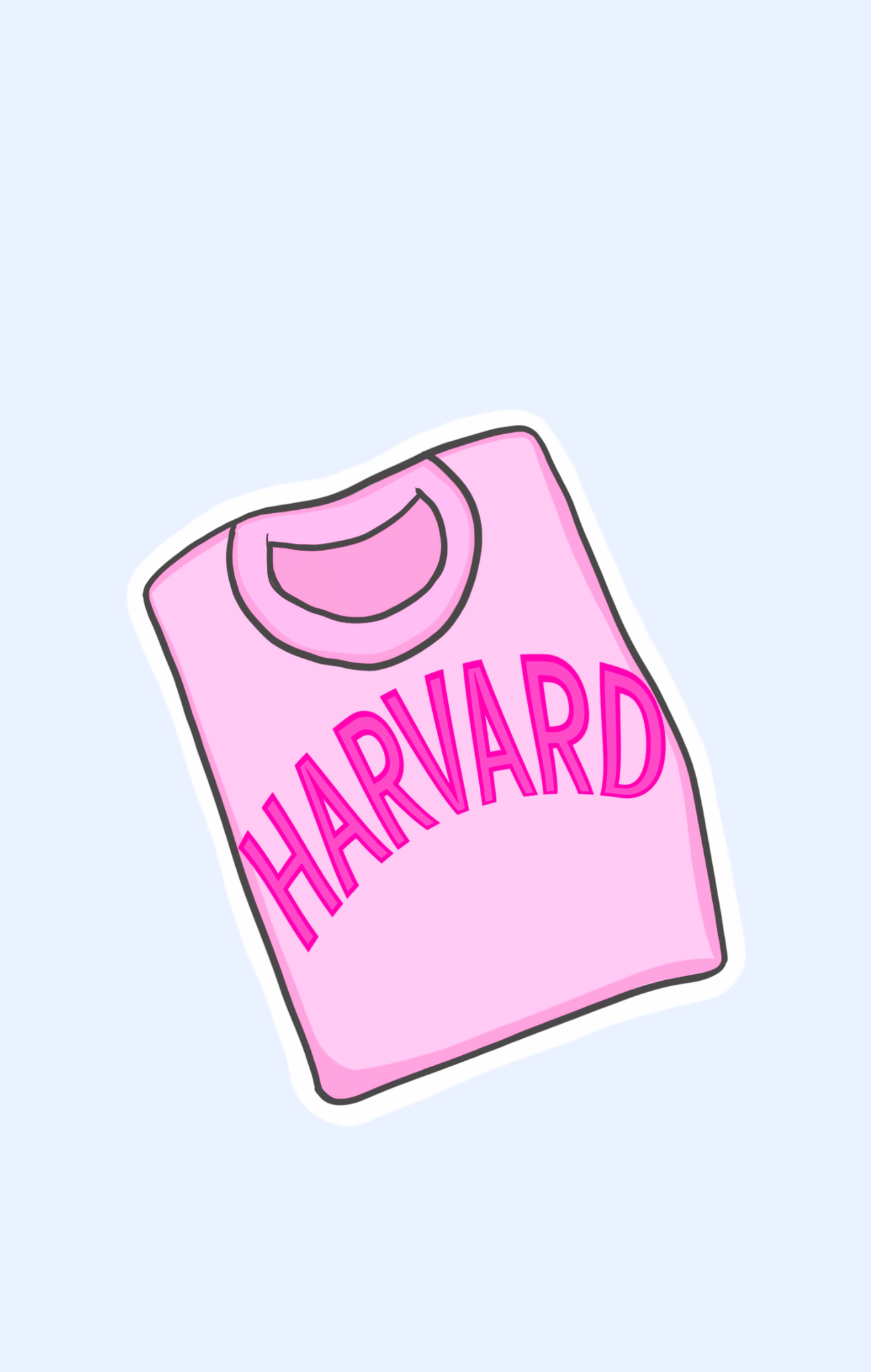 Harvard Sweatshirt Sticker