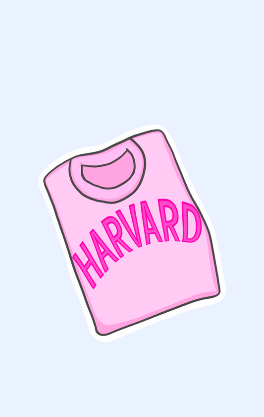 Harvard Sweatshirt Sticker