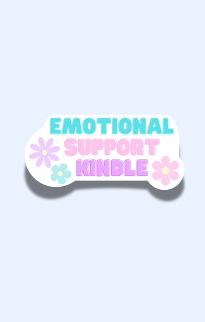 Emotional Support Kindle Sticker