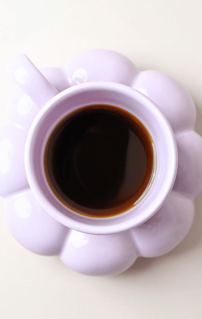 Lottie Mug & Saucer Set Purple