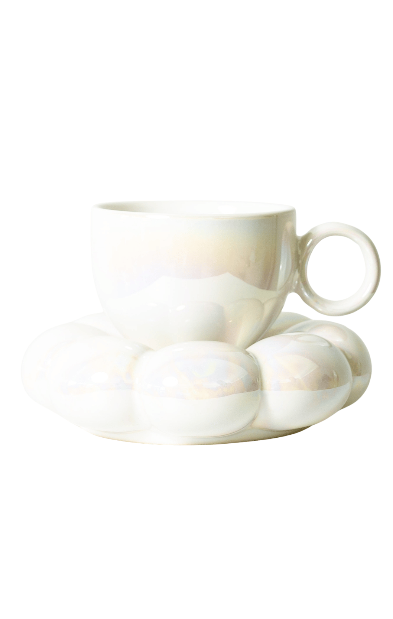 Lottie Mug & Saucer Set Pearl