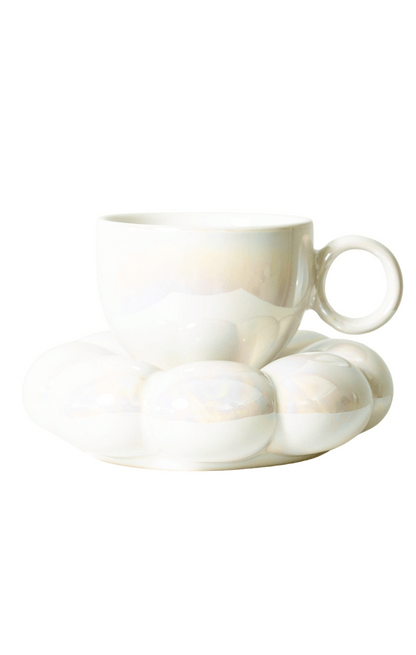 Lottie Mug & Saucer Set Pearl