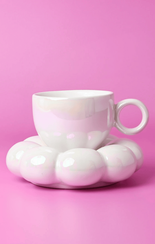 Lottie Mug & Saucer Set Pearl