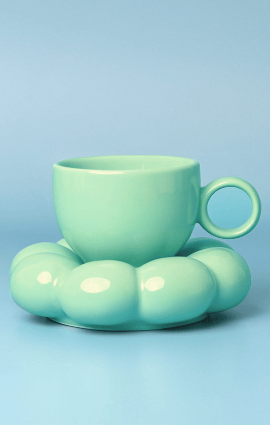Lottie Mug & Saucer Set Teal
