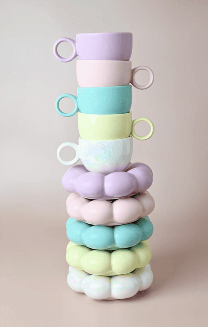 Lottie Mug & Saucer Set Teal