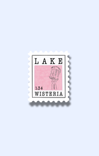 Lake Wisteria Stamp Sticker