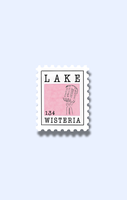 Lake Wisteria Stamp Sticker