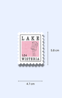 Lake Wisteria Stamp Sticker