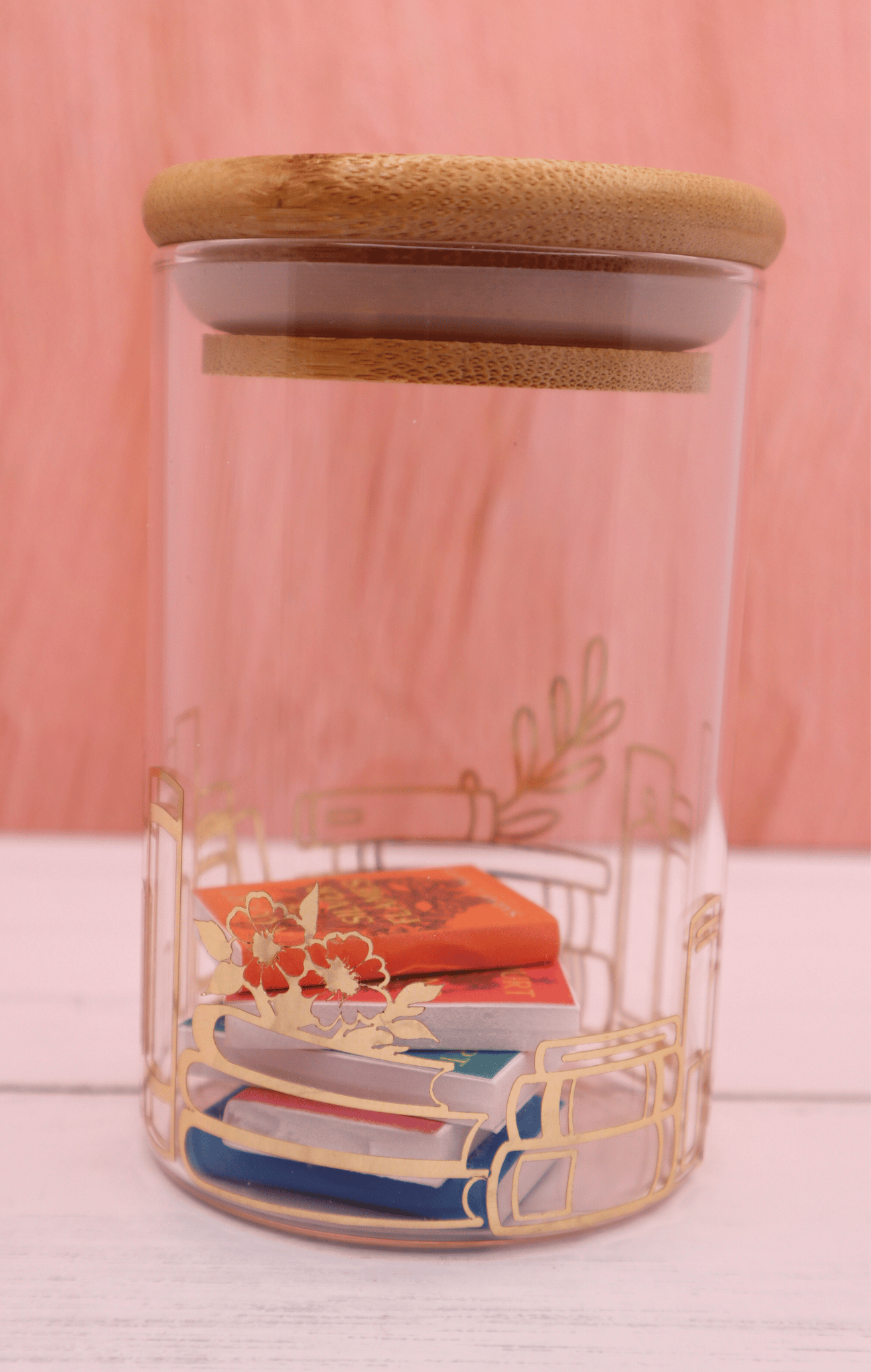 Mini Jar - Gold Foil Book Wrap