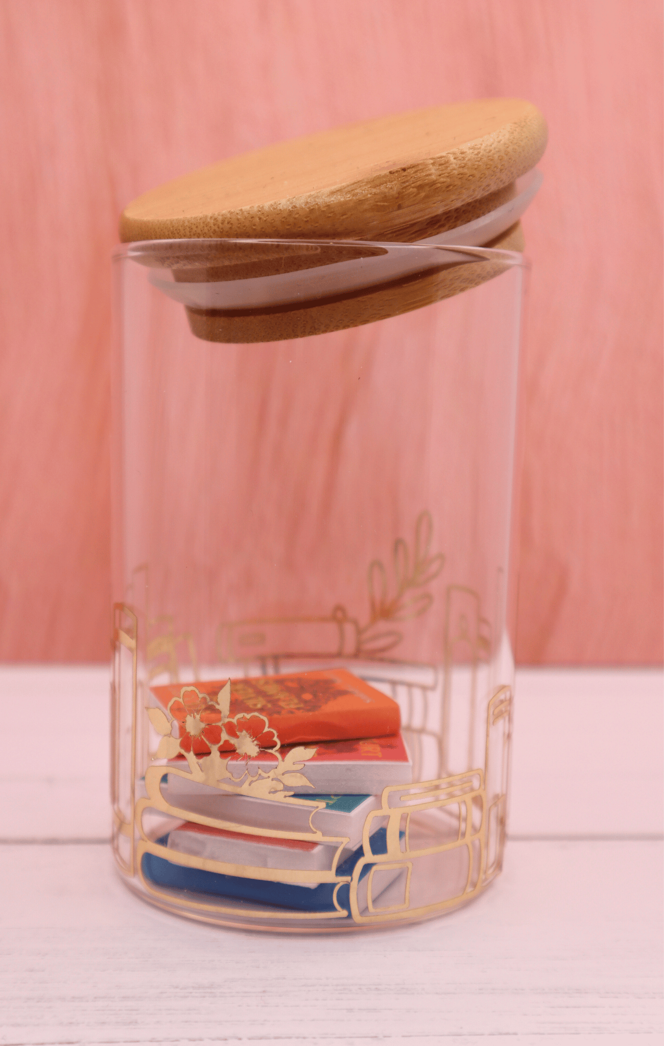 Mini Jar - Gold Foil Book Wrap