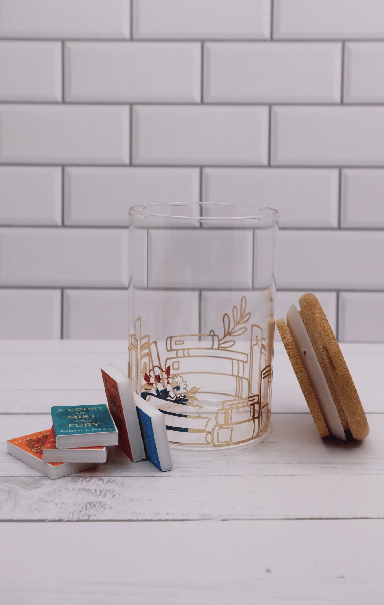 Mini Jar - Gold Foil Book Wrap