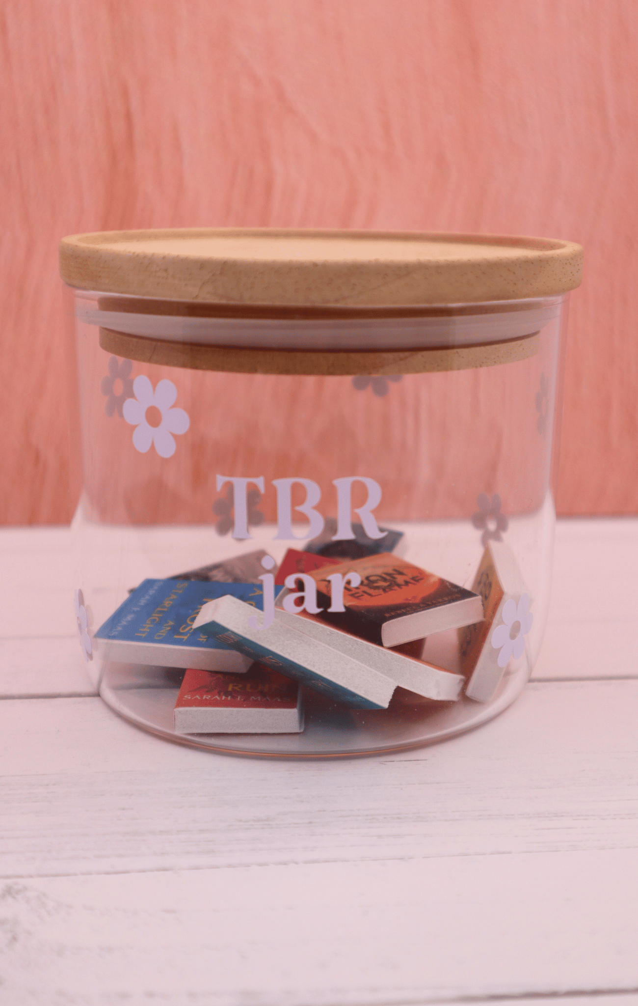 TBR Jar - White Flowers