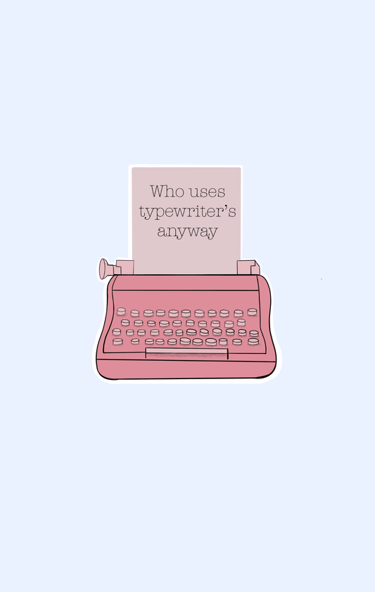 Typewriter Sticker