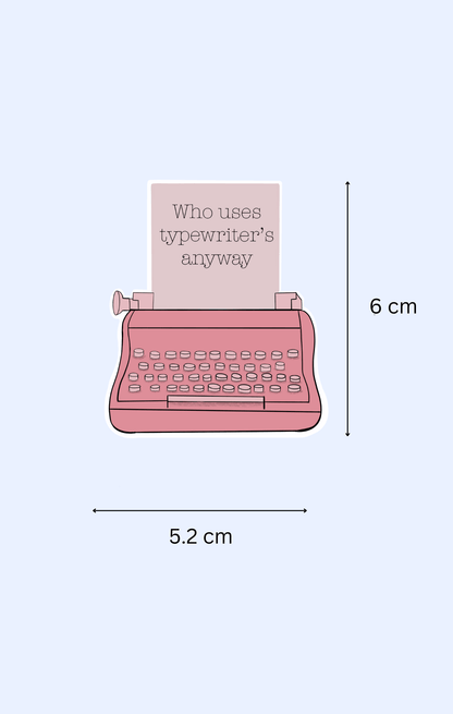 Typewriter Sticker